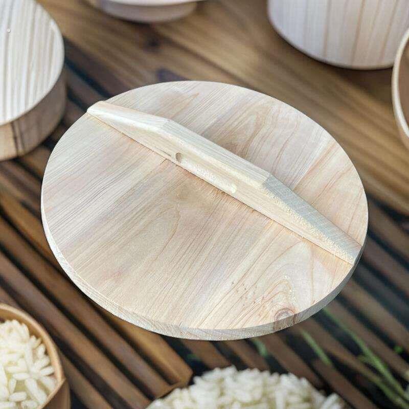 实木手工杉木炒锅盖家用大小锅盖蒸笼木质铁锅盖木头圆形水缸盖
