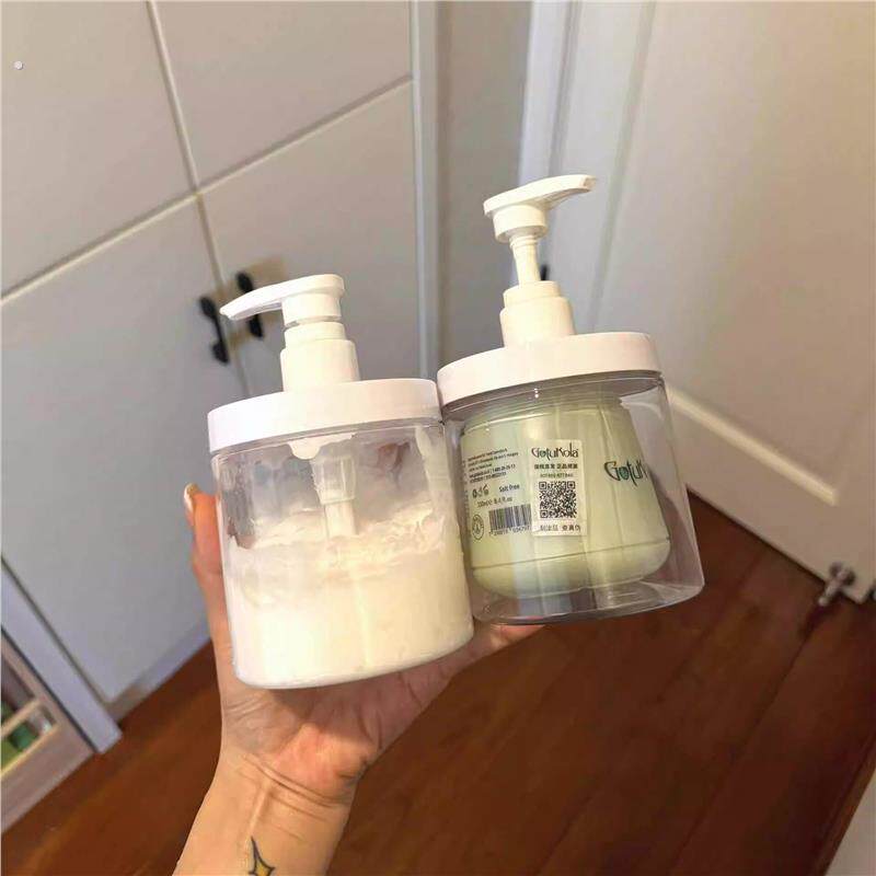 再也不要用手扣！发膜护发素分装瓶乳液收纳瓶洗衣液按压瓶大容量