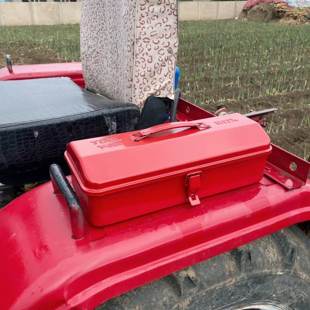 加厚工具箱拖拉机农用车可携式可打孔烤漆工具箱加厚铁皮工具铁箱
