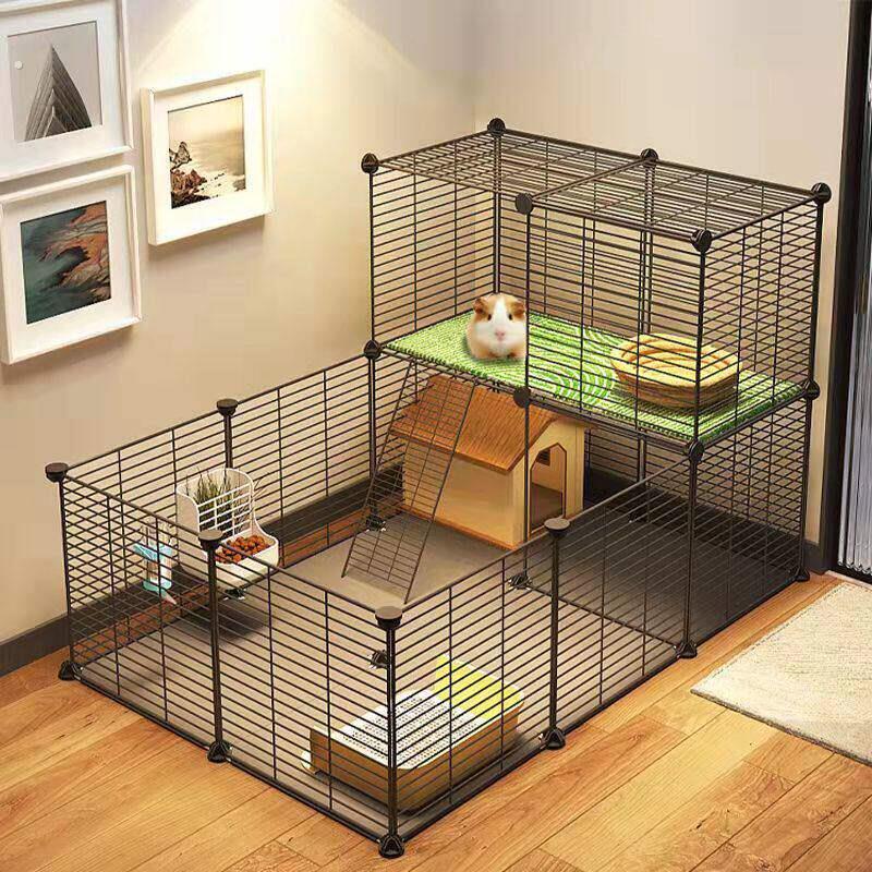 荷兰猪宠物栅栏家用造景兔子用品笼子大超大便宜房子小别墅宠物窝
