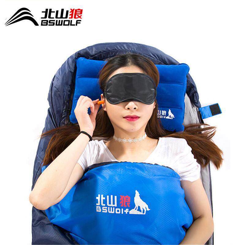 旅行充气方型枕睡眠三宝赠品礼品眼罩+耳塞+充气方枕三件套