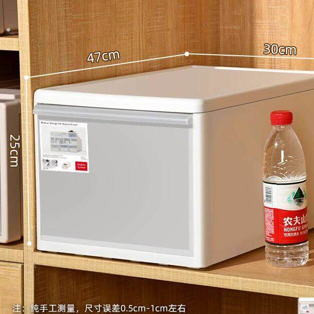 收纳箱抽屉式裤子透明整理箱家用衣物储物柜子衣柜塑料内衣收纳盒