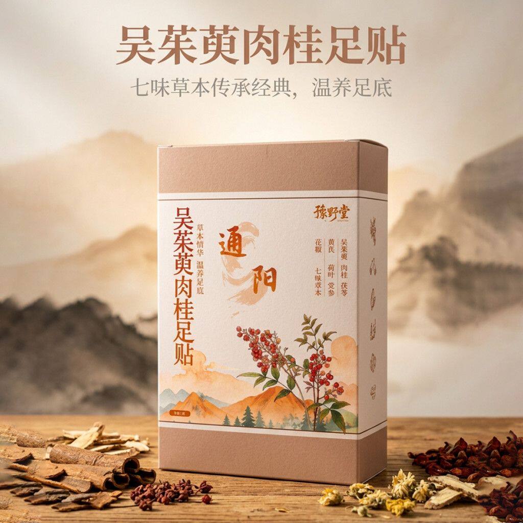 豫野堂吴茱萸肉桂足贴官方旗舰店