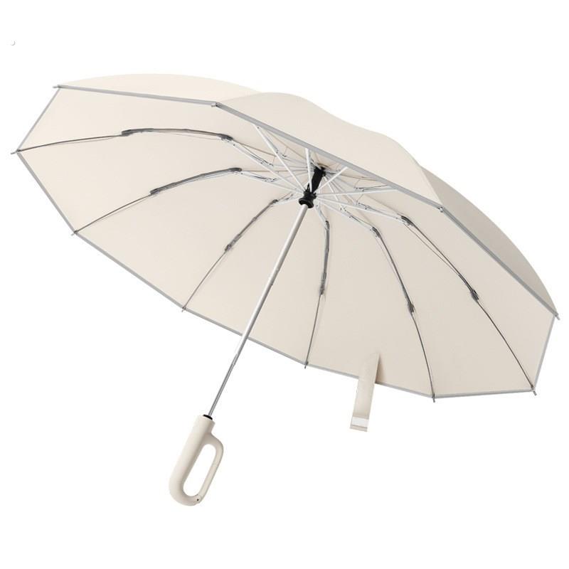 全自动环扣雨伞男士反向折叠伞女晴雨两用车载加大加厚加固双人伞