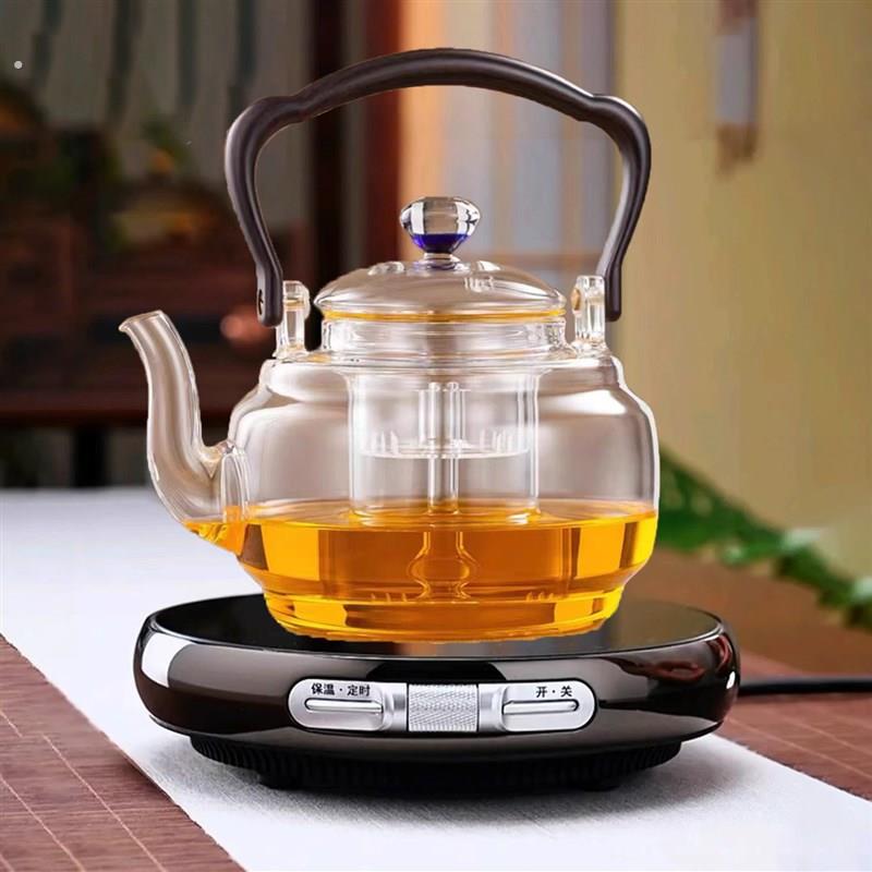 茗凤祥电陶炉煮茶壶泡茶专用电热烧水壶玻璃煮茶器家用小型煮茶炉