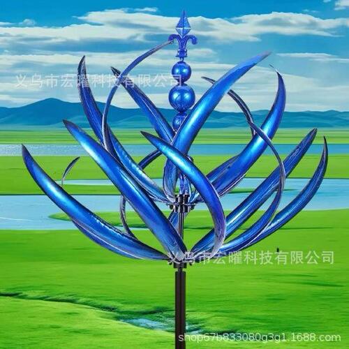 直销跨境Harlow Wind Spinner Rotator 哈洛风旋转器铁艺风车园