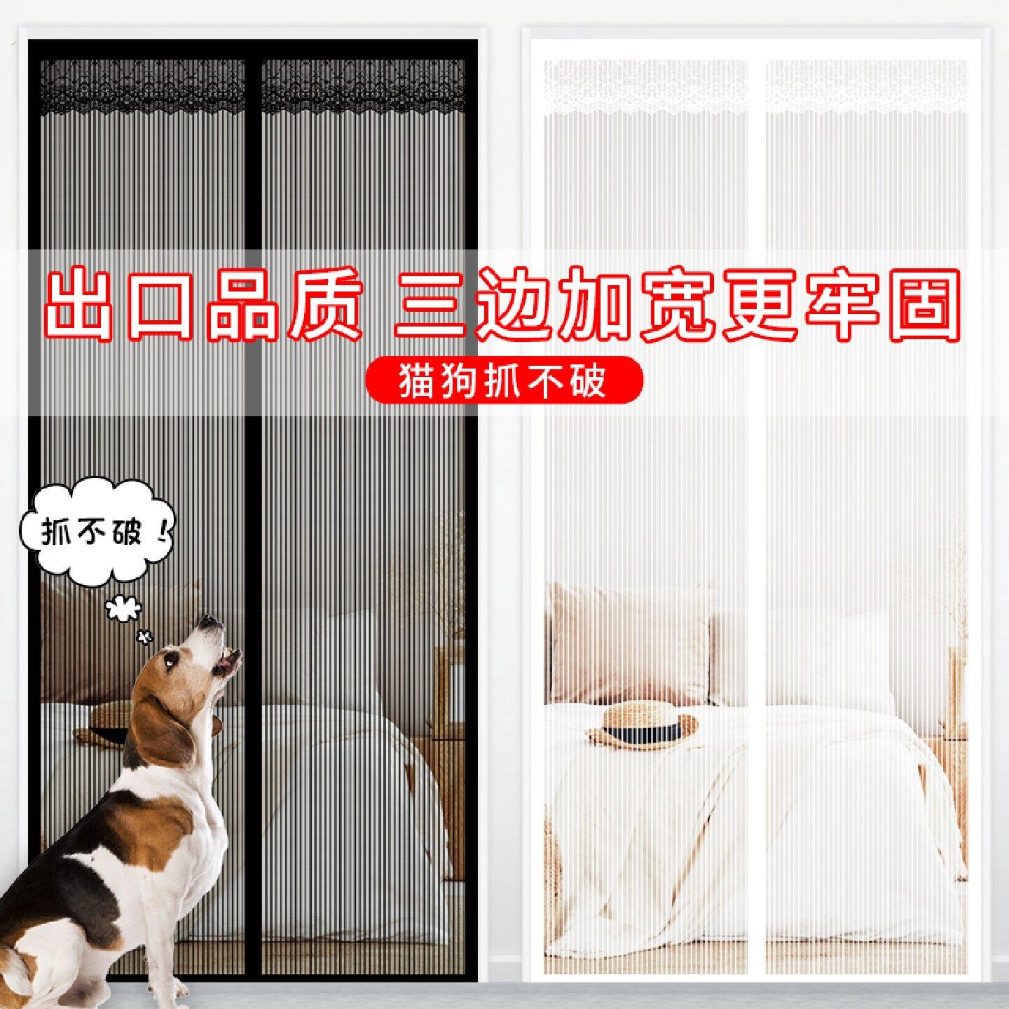 夏季防蚊防蝇门蚊帐纱窗门帘隔断磁铁自吸加密门帘卧室遮挡免打孔