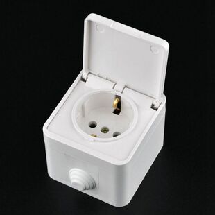 欧标电源转换器16A250V两位明装欧式防水插座俄罗斯韩国德式插头