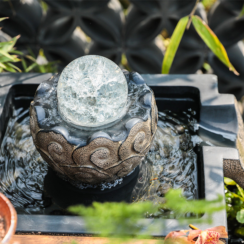 汉韵堂庭院流水摆件新中式创意花园小院布景户外造景布置大型鱼池