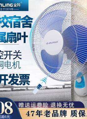 金羚壁扇挂壁式电风扇家用静音台式墙壁工业摇头大电扇遥控餐厅