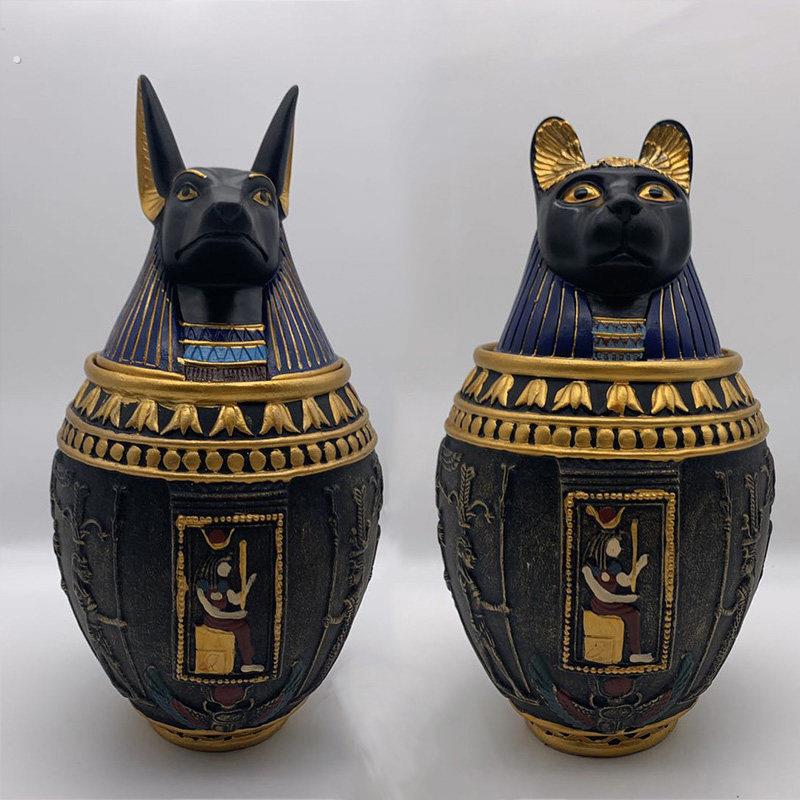 宠物骨灰盒埃及法老风格宠物猫咪狗狗殡葬用品大中型骨灰盒非密封