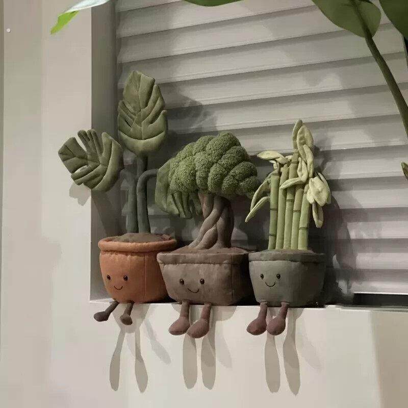 富贵竹迎客松发财树彷真盆栽绿植玩偶乔迁新家装饰品摆件暖房礼物