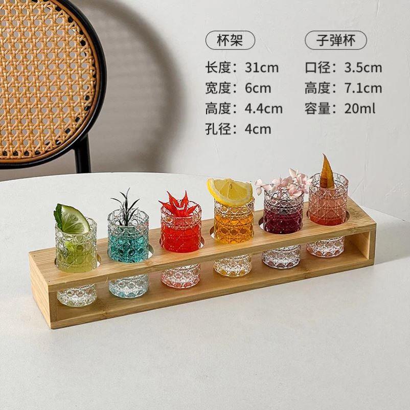 酒杯组合套装 轻奢风酒吧创意鸡尾酒杯 网红酒架装饰摆件酒具套装图片