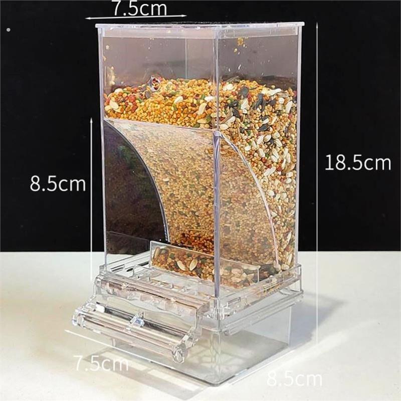 食盒防撒鹦鹉自动 鹩八哥虎皮牡丹玄凤小型鹦鹉 喂食器鸟下料器