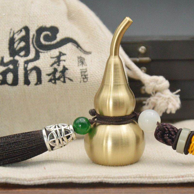 超精工铜葫芦挂件家居创意开口葫芦开盖汽车挂件装饰摆饰装饰挂钩