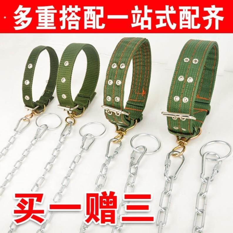 中大小型犬宠物用品拴狗的铁炼狗项圈拴狗绳脖套狗狗牵引绳狗炼子