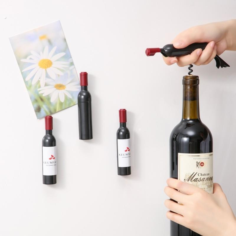 冰箱贴红酒开 瓶器家用磁吸瓶起子开 酒器葡萄酒启瓶器开 红酒的
