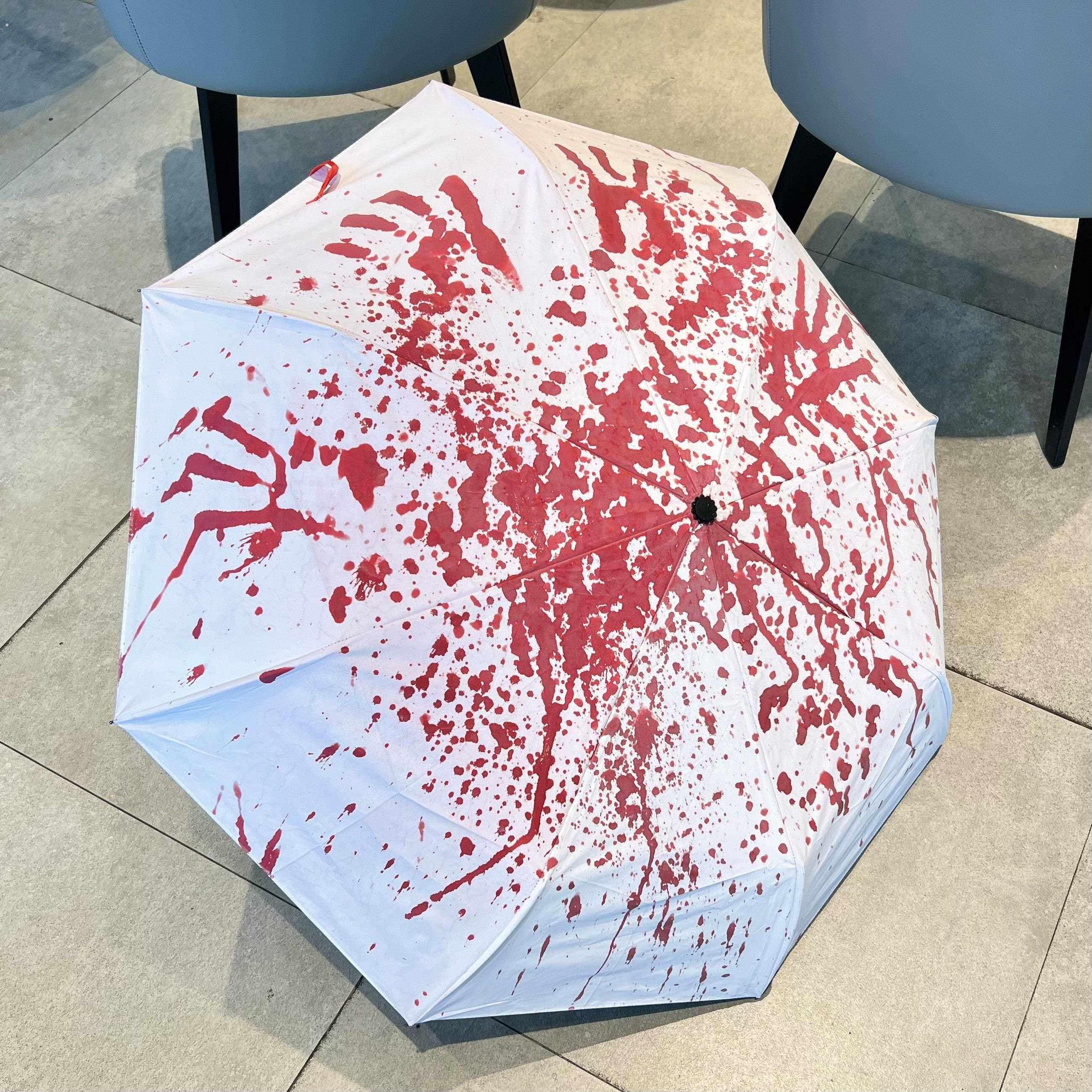 遇水变色伞高颜值渐变自动晴雨两用伞全自动遮阳趣味小众自动伞