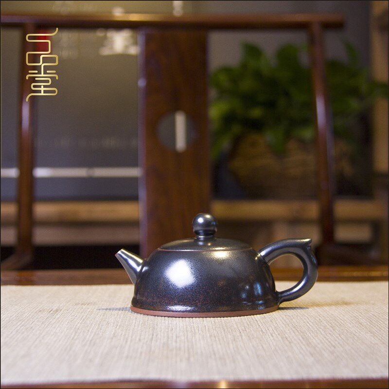 一品堂钧瓷茶具功夫茶壶尚源钧窑精品陶瓷泡茶壶钧窑窑变茶具精品