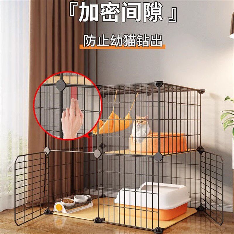 猫笼子家用室内双层不占地大空间厕所猫窝一体猫咪屋舍别墅猫空笼
