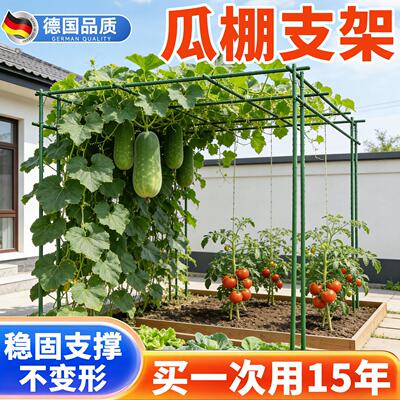 瓜棚支架葡萄架子庭院户外百香果爬藤架黄瓜豆角架丝瓜葫芦支伸缩