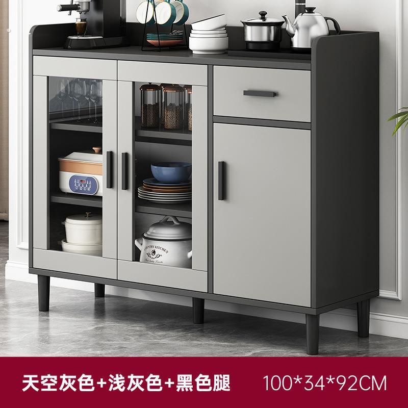 餐边柜靠墙一体轻奢客厅柜子储物柜厨房靠墙家用置物柜子简易碗柜