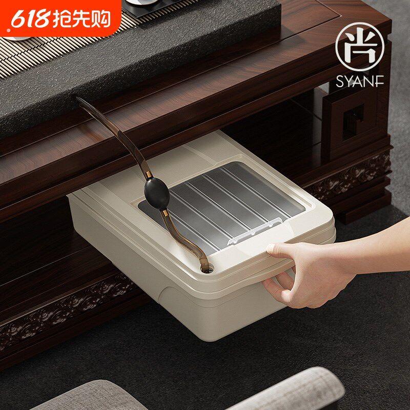 尚言坊茶水桶茶桶茶渣桶废水桶茶台垃圾桶家用小号茶具配件排水桶