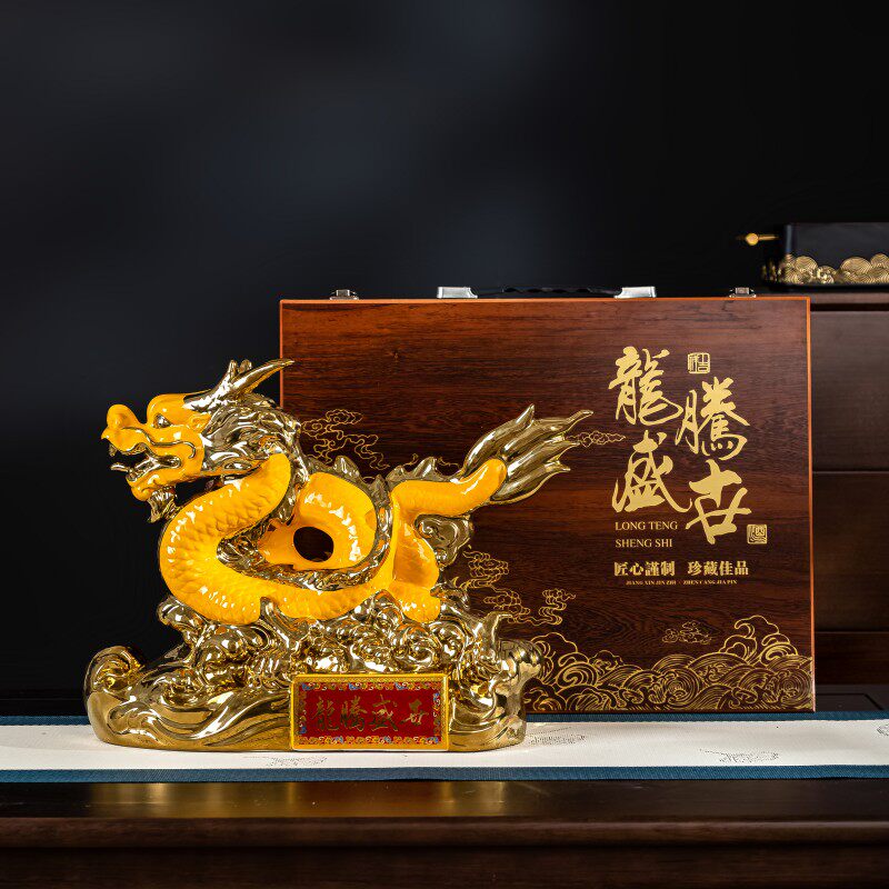新款景德镇陶瓷酒瓶3斤5斤龙购盛世陶瓷酒坛酒罐酒壶家用密封仿古