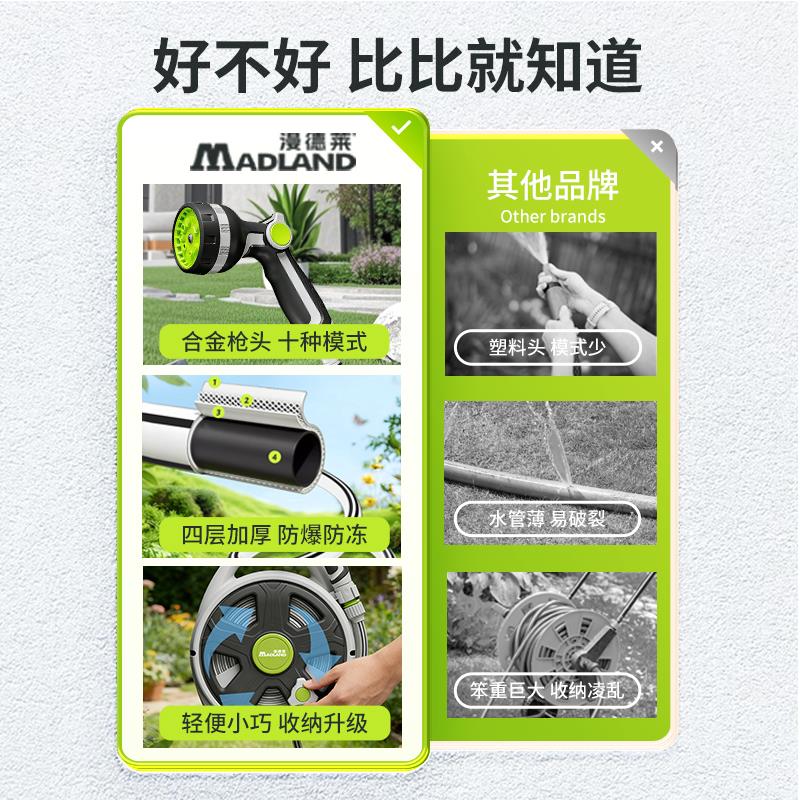 家用园艺水管收纳车花园浇花神器小型菜地菜园浇水庭院洗车卷管器