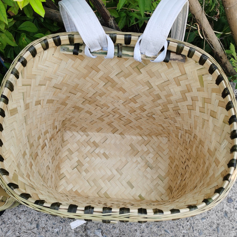 精编竹编背篓双层背篼四川背篼背筐大人农村背砖背米买菜采蘑菇