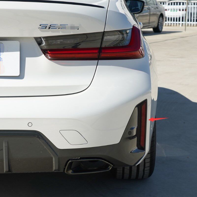 适用于23-25年新宝马3系后杠灯 反光片320i 325 330Li红色装饰板