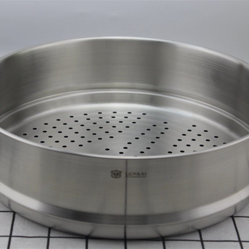 出口英国18/10不锈钢蒸笼304蒸屉盘架格垫片加厚30CM配汤锅火锅用