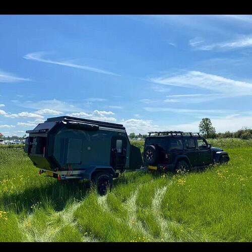 便露捷实用带徒E-09步旅车行户外冒险帐篷营4x4铝旅行拖小型房制