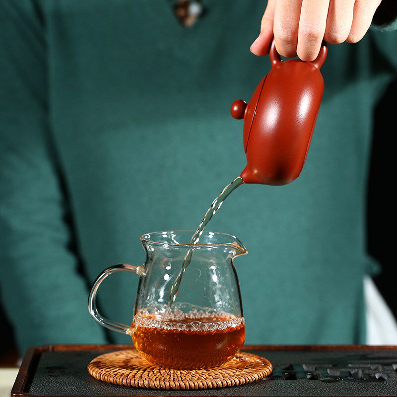 宜兴紫砂壶茶壶茶具套装家用泡茶纯全手工原矿大红袍小品扁西施壶