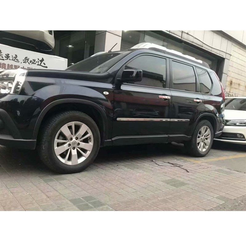 适用于08--13款奇骏门边条老奇骏车门防撞条车身饰条改装车门防擦