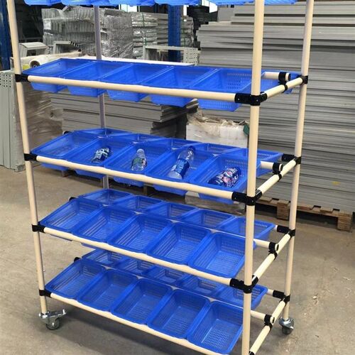 电商配货车 仓库拣货车分拣车带轮工具车快递拉货车手推车定制