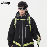 Jeep吉普男士防泼水冲锋风衣