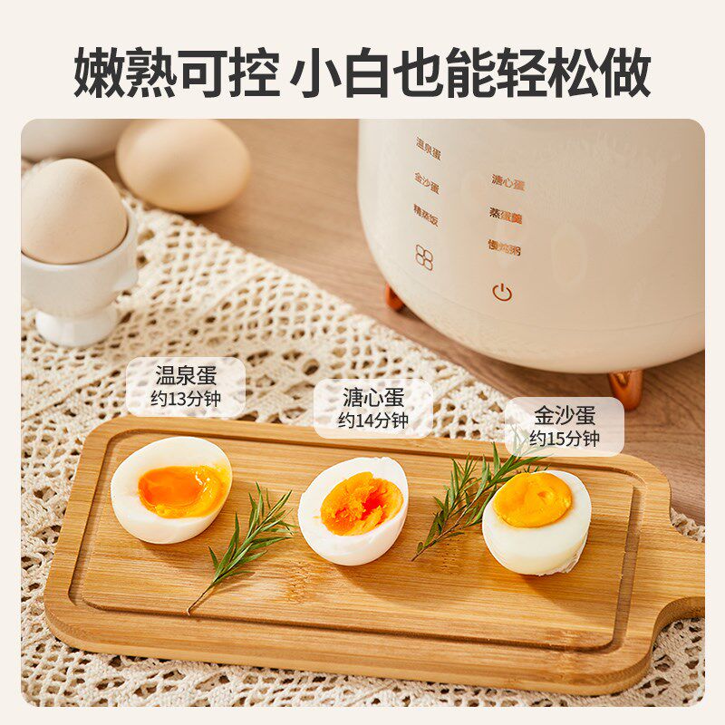 亿德浦煮蛋器蒸蛋器家用小型煮蛋神器预约多功能早餐机溏心蛋保温