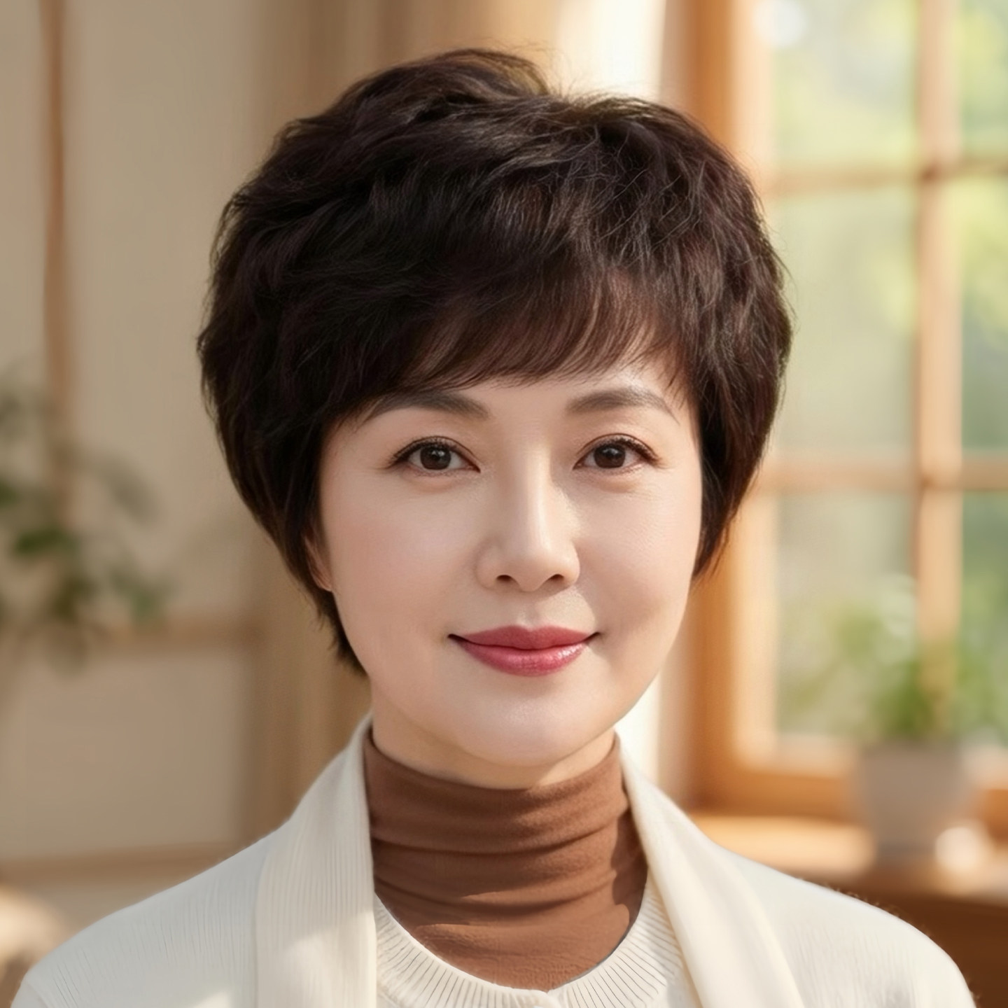 假发全头套女真人发丝卷发短发中女士整顶假发
