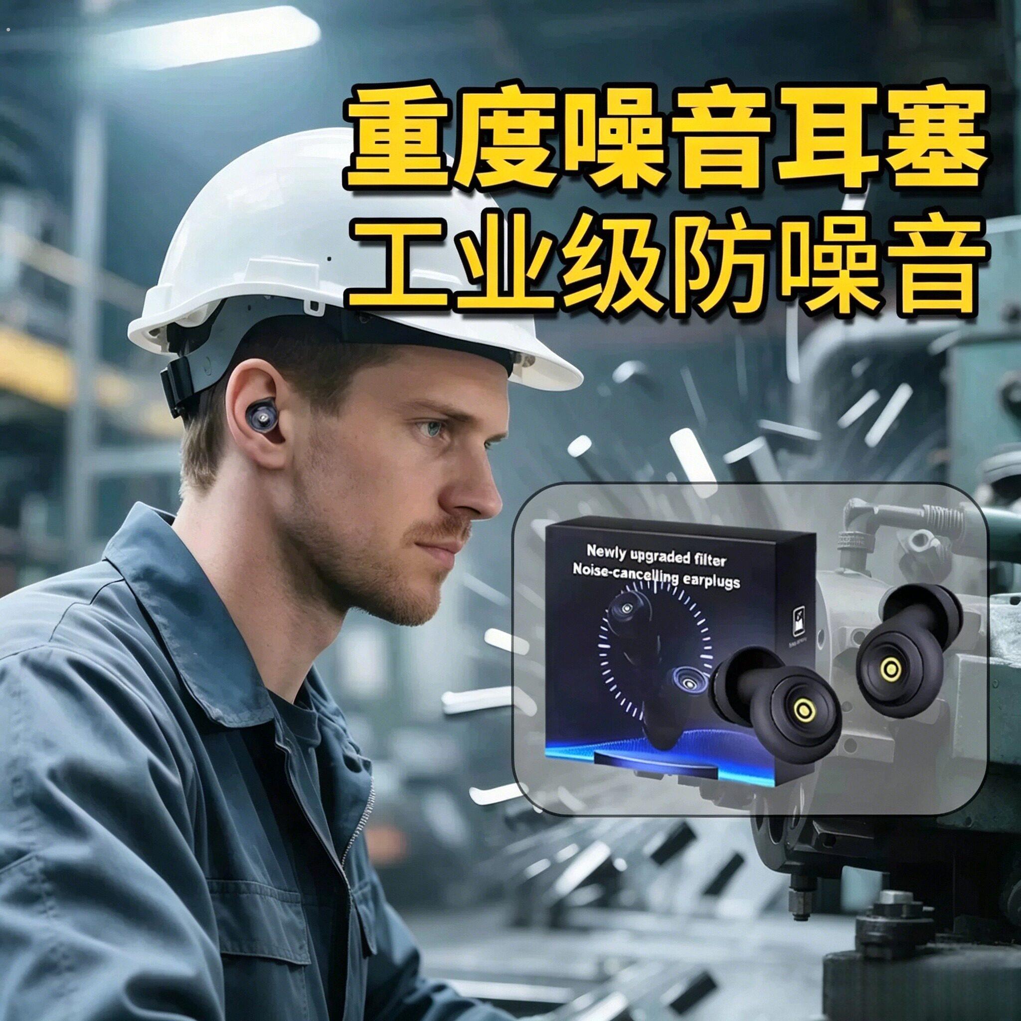 重度噪音耳塞防噪声工厂超级工业级降噪隔音车间防噪音隔绝神器用