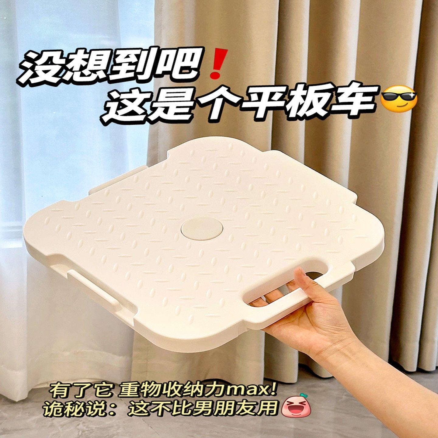 取快递小推车折叠独居女孩家用小型乌龟车平板车拿快递神器搬运车