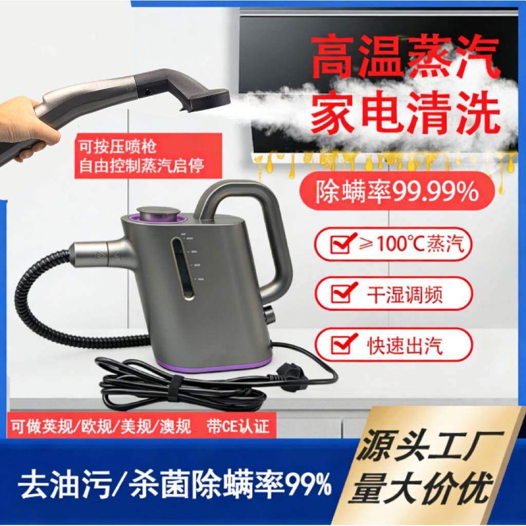专业高温蒸汽清洗机手持多功能清洁沙发地毯油烟机窗帘床垫空调