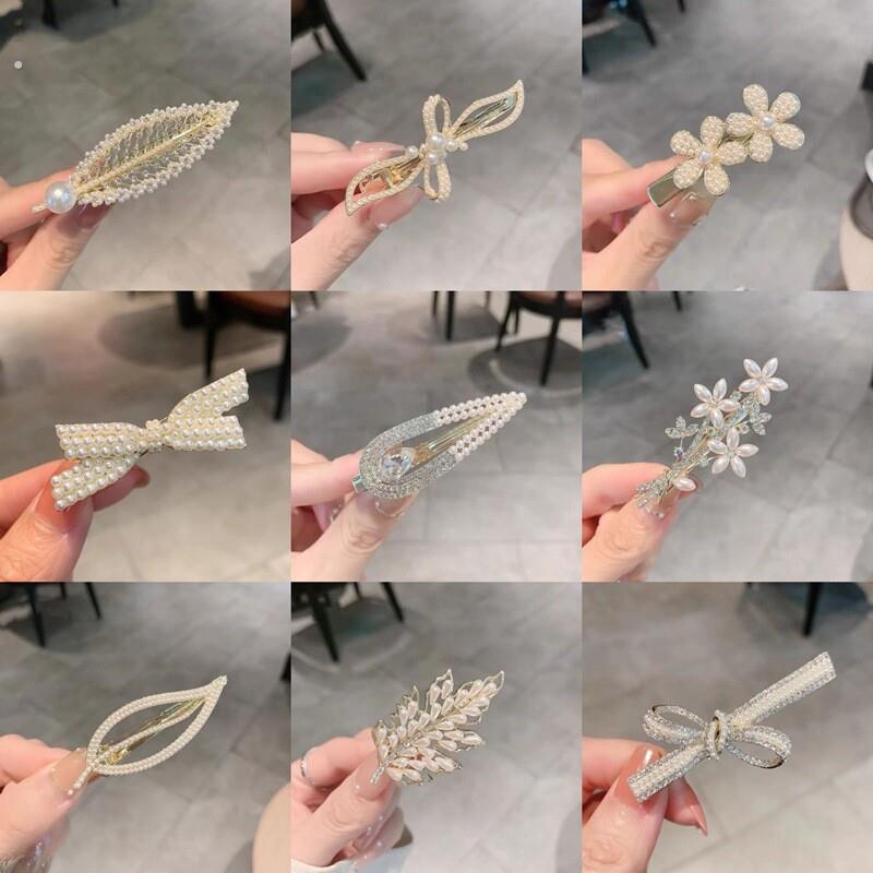 流苏发夹树叶鸭嘴夹韩国气质发夹网红刘海夹碎发侧边夹子扇子珍款