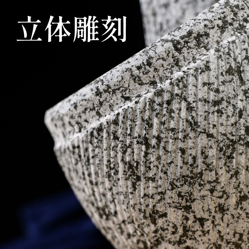 手工雕刻石臼青石雕花捣药罐研磨器捣碎家用商用天然石材石器工艺
