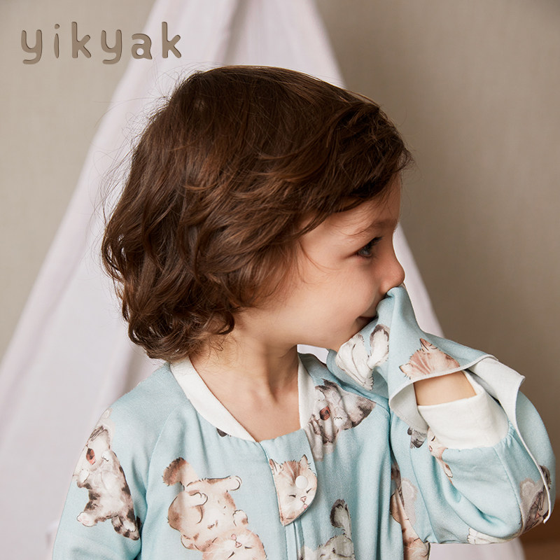 yikyak婴儿双层竹棉小方巾新生儿手帕洗脸巾毛巾洗澡巾6条