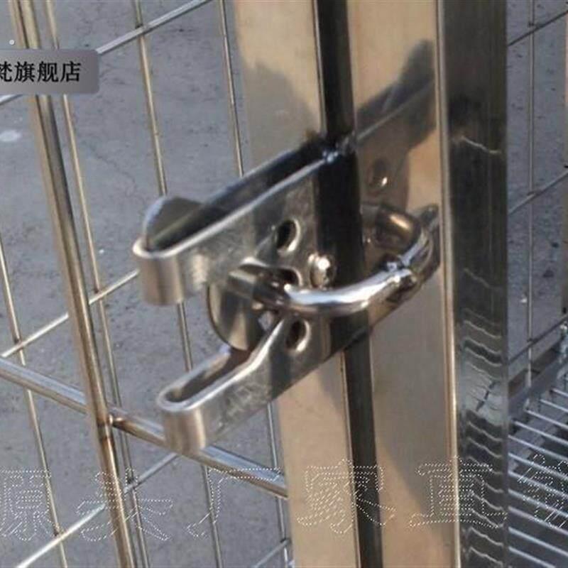 锁扣 自动不锈钢撞锁动物锁门扣锁铁撞锁狗锁配件定狗笼