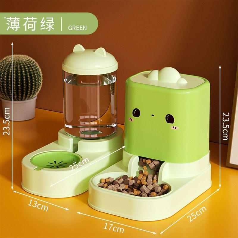 猫咪饮水机自动喂食器喂水一体神器无电猫喝水喂粮碗猫碗猫狗宠物