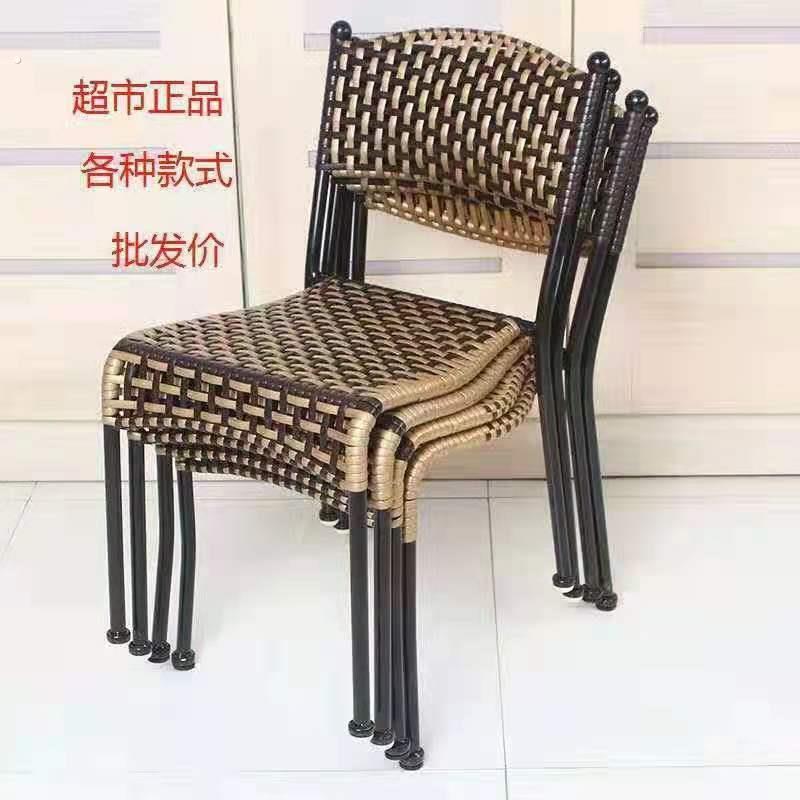 藤椅单人椅子藤编家用小藤椅室外阳台户外休闲小腾椅靠背椅仿滕椅