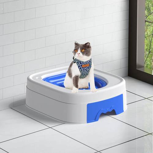 三代防臭多层猫咪马桶训练器可重复使用猫便盆坐便训练器猫砂盘