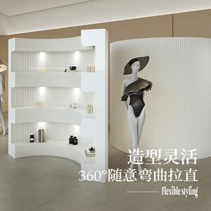 十八纸轻芒纸墙屏风高隔断隔墙背景墙射灯置物可折叠移动伸缩挡板